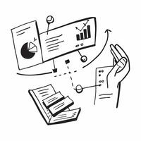 Data summary illustration with space for text and graphics concept as An illustrative data summary design featuring ample space for both text and graphics perfect for illustrating Dynamic vector