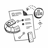 Data summary icon with ample space for text and graphics concept as An iconographic data summary design offering ample space for both text and graphics perfect for illustrating com Dynamic vector