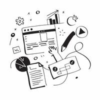 Data summary illustration with copy space for business reports concept as A visually appealing data summary illustration with copy space designed to enhance business reports and pr Dynamic Set 5 vector