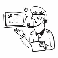 Customer service coach with headset concept as A customer service coachs profile blended with a headset representing management coaching and customer satisfaction Ideal for corpor Dynamic vector