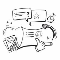 Customer satisfaction illustration with blank area for customizable text concept as A creative depiction of a customer satisfaction illustration featuring a blank area for customiz Dynamic Set 4 vector