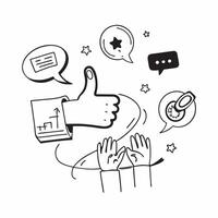 Customer satisfaction illustration with blank area for customizable text concept as A creative depiction of a customer satisfaction illustration featuring a blank area for customiz Dynamic Set 3 vector