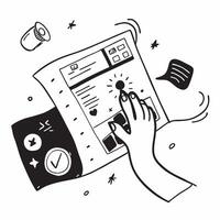 Customer application symbol with copy space for project planning concept as An artistic rendering of a customer application symbol with spacious copy space suitable for project pla Dynamic Set 4 vector