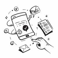 Customer application symbol with copy space for project planning concept as An artistic rendering of a customer application symbol with spacious copy space suitable for project pla Dynamic Set 3 vector