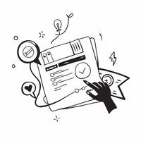 Customer application symbol with copy space for project planning concept as An artistic rendering of a customer application symbol with spacious copy space suitable for project pla Dynamic Set 7 vector