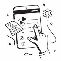 Customer application symbol with copy space for project planning concept as An artistic rendering of a customer application symbol with spacious copy space suitable for project pla Dynamic Set 6 vector