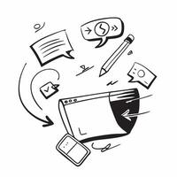Customer application symbol with copy space for project planning concept as An artistic rendering of a customer application symbol with spacious copy space suitable for project pla Dynamic Set 9 vector