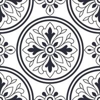 Craft vintage frame seamless pattern with symmetrical tile elements ornate decorations high resolution format concept as Elegant symmetrical tile layouts blend vintage fram Dynamic vector