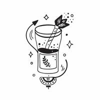 Craft cocktail with a botanical infusion concept as High resolution image of a craft cocktail with a botanical infusion and a glossy backdrop showcasing the unique and aromatic ele Dynamic Set 2 vector