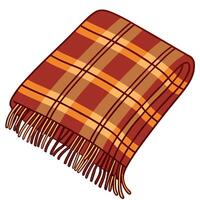 Cozy autumn plaid blanket seamless tile pattern with warm colors and classic design concept as Warm colors and classic plaid design create a cozy autumn plaid blanket seamless tile Dynamic vector