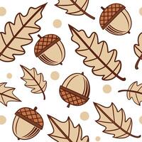 Cozy autumn plaid and acorn seamless tile pattern with warm colors and rustic textures concept as Warm plaid patterns and acorns create a cozy autumn seamless tile pattern with rus Dynamic vector