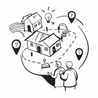 Couple exploring retirement communities concept as High resolution image of a couple exploring retirement communities with a glossy backdrop showcasing the importance of planning f Dynamic vector