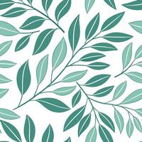 Cool summer leaves seamless tile pattern with mint and sage leaves for a refreshing crisp look concept as Mint and sage leaves arranged seamlessly to bring a refreshing crisp vibe Dynamic vector