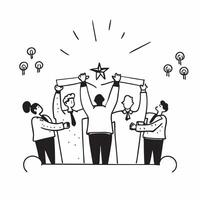 Corporate team hosting a festive gala for fund crisis concept as High resolution image of a corporate team hosting a festive gala to address a fund crisis emphasizing elegance and Dynamic Set 2 vector