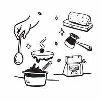 Cooking class with focus on desserts concept as High resolution image of a cooking class with a focus on desserts and a glossy backdrop highlighting the techniques and skills invol Dynamic Set 2 vector