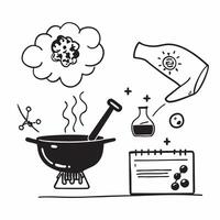 Cooking class with molecular gastronomy concept as High resolution image of a cooking class with molecular gastronomy and a glossy backdrop highlighting the innovative and scientif Dynamic Set 2 vector