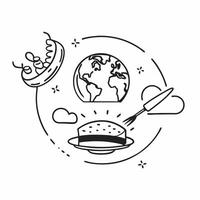 Cooking class with international cuisine concept as High resolution image of a cooking class with international cuisine and a glossy backdrop showcasing the diverse and global reci Dynamic Set 2 vector