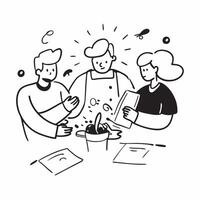 Cooking class group activity concept as High resolution image of a cooking class group activity with a glossy backdrop emphasizing the collaborative and social aspects of the class Dynamic vector