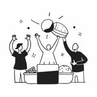 Community organizing a festive bake off for funds concept as High resolution image of a community organizing a festive bake off to raise funds during a crisis capturing creativity Dynamic Set 2 vector
