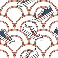 Combine retro wave designs tile layout vintage banners dynamic seamless pattern on white background concept as Eclectic mosaic arrangement merges mid century style commercial use Dynamic vector