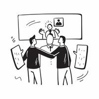 Colleagues reuniting at an office concept as Colleagues reuniting blended with an office scene symbolizing the professional and emotional bonds of reuniting with coworkers Ideal f Dynamic vector