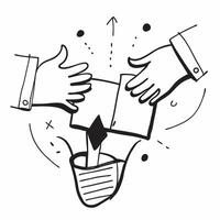 Collaboration point symbol with copy space for project planning concept as An artistic rendering of a collaboration point symbol with spacious copy space suitable for project plann Dynamic Set 3 vector