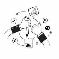 Collaboration point illustration with copy space for business reports concept as A visually appealing collaboration point illustration with copy space designed to enhance business Dynamic Set 2 vector