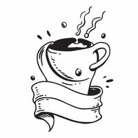 Coffee cup symbol with copy space for print materials concept as A versatile coffee cup symbol with ample copy space suitable for print materials like brochures flyers and posters Dynamic vector