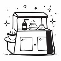Coffee bar setup concept as High resolution image of a coffee bar setup with a glossy backdrop highlighting the stylish and functional design of a home coffee station in Photo Sto Dynamic vector