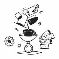 Coffee and work life balance concept as High resolution image of coffee and work life balance with a glossy backdrop capturing the role of coffee in maintaining productivity and re Dynamic Set 2 vector