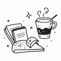 Coffee and book pairing concept as High resolution image of a coffee and book pairing with a glossy backdrop capturing the cozy and relaxing experience of enjoying coffee while rea Dynamic vector