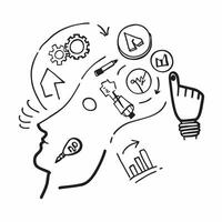 Coach with digital transformation icons concept as A coachs profile blended with digital transformation icons symbolizing management coaching and digital innovation Ideal for tech Dynamic vector