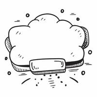 Cloud service symbol with blank area for personalized messages concept as A customizable cloud service symbol featuring a blank area for adding personalized messages making it suit Dynamic vector