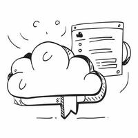 Cloud service symbol with copy space for project planning concept as An artistic rendering of a cloud service symbol with spacious copy space suitable for project planning goal set Dynamic vector