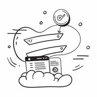 Cloud service illustration with copy space for business reports concept as A visually appealing cloud service illustration with copy space designed to enhance business reports and Dynamic Set 2 vector