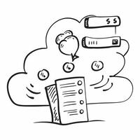 Cloud service icon with copy space for infographics concept as An infographic ready cloud service icon with copy space designed to convey complex information and cloud insights in Dynamic vector