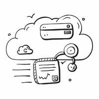 Cloud service icon with copy space for business presentations concept as A modern cloud service icon design with generous copy space perfect for enhancing business presentations an Dynamic Set 2 vector