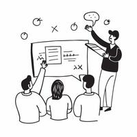Classroom knowledge sharing concept as High resolution image of a classroom setting with students and a teacher engaging in knowledge sharing with a glossy backdrop emphasizing edu Dynamic vector