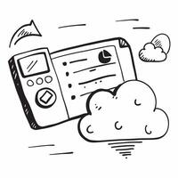 Cloud service icon with space for text and graphics on a blue background concept as A modern cloud service icon design featuring space for both text and graphics on a blue backgrou Dynamic vector