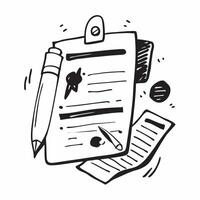 Clipboard and pen icon with copy space for social media posts concept as An illustrative clipboard and pen icon with copy space tailored for social media posts and digital marketin Dynamic vector