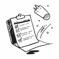 Clipboard and checklist icon with copy space for candidate evaluations concept as An artistic rendering of a clipboard and checklist icon with spacious copy space suitable for cand Dynamic vector