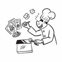 Chef preparing healthy snack recipes concept as High resolution image of a chef preparing healthy snack recipes with a glossy backdrop showcasing the creativity and culinary skills Dynamic Set 2 vector