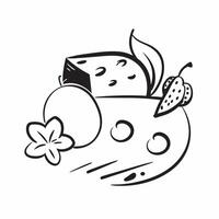 Cheese and grapes icon with copy space for infographics concept as An infographic ready cheese and grapes icon with copy space designed to convey food pairings dinner ideas and cul Dynamic vector