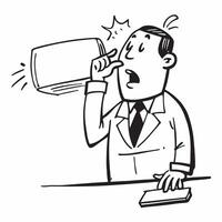 CEO making an emergency announcement concept as High resolution image of a CEO making an emergency announcement with a serious and urgent expression highlighting the high stakes an Dynamic Set 2 vector