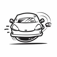 Car icon with copy space on a blue background concept as A image of a car icon with ample copy space on a blue background perfect for automotive and driver themed visuals i Dynamic Set 2 vector