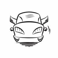Car icon with copy space on a white background concept as A image of a car icon with ample copy space on a white background perfect for automotive and driver themed visuals Dynamic Set 2 vector