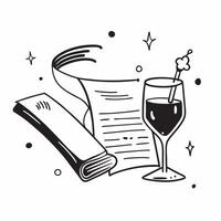 Candle and wine glass icon with copy space for restaurant presentations concept as A modern candle and wine glass icon design with generous copy space perfect for enhancing restaur Dynamic vector