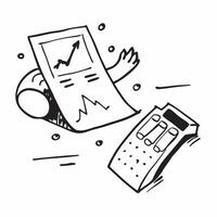 Calculator and stock chart icon with blank area for customizable text concept as A creative depiction of a calculator and stock chart icon featuring a blank area for customizable t Dynamic vector