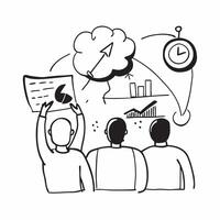 Business team in a strategy session concept as High resolution image of a business team in a strategy session with a glossy backdrop emphasizing planning and growth mindset in corp Dynamic vector