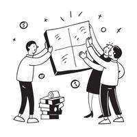 Business team planning a festive fundraiser concept as High resolution image of a business team planning a festive fundraiser to address a fund crisis showcasing their strategy and Dynamic Set 2 vector